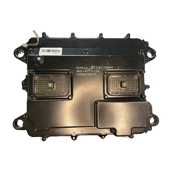 1 Слева — новая неупакованная гидравлическая плата Caterpillar 365-6773.